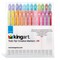 KINGART® Twin-Tip® Creative Markers, Soft Mild Pastel Highlighter Pens, Broad & Fine Tips, Set of 24